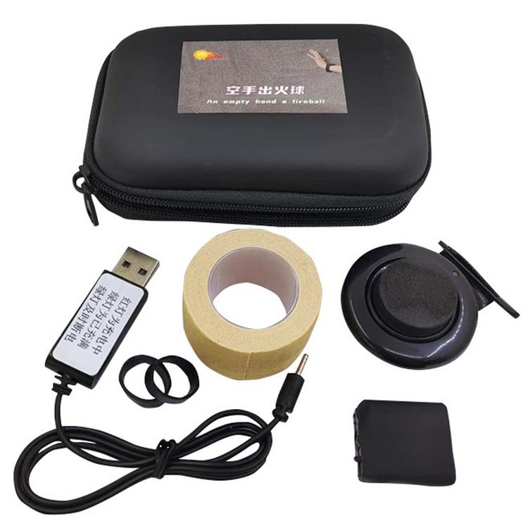 Fireball Launcher Electric Empty Handed Fireball Magic Set Magic Tricks Stage Props Fire Magic Gimmick for Birthday Christmas Party Supplies enjoyment