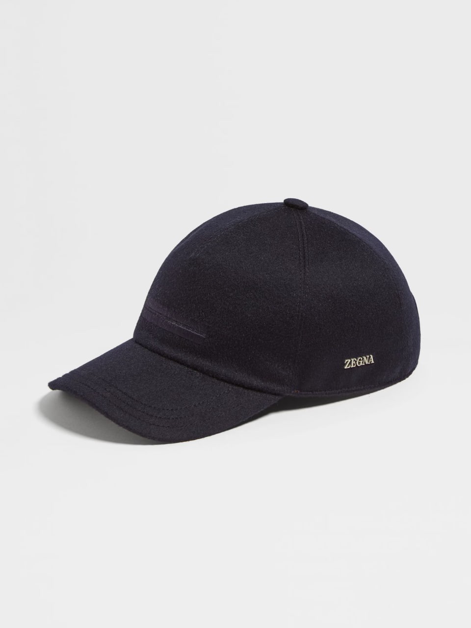 Dark Blue Oasi Cashmere Baseball Cap