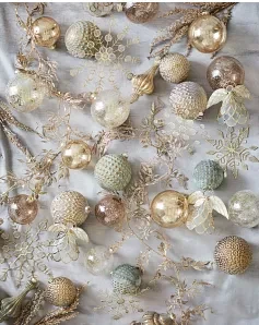 Burnished Metals Ornament Collection