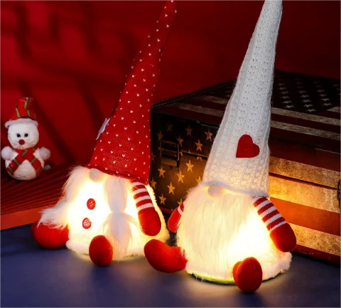 Christmas decoration LED light object figurine stylish interior glowing miscellaneous goods Christmas night light LED room lamp ornament handmade