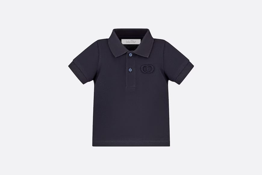 Buy a "CD ICON" POLO shirt.  Navy cotton bead floor cloth.  Numbering: 1SBM43POLE_Y538