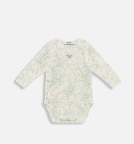 Long-sleeved jacket box (1 set of 3 pieces).  Ivory cotton wool cloth is printed in fuchsia and gray Lily of the Valley.  Numbering: 3WBP43KDOC_Y32D