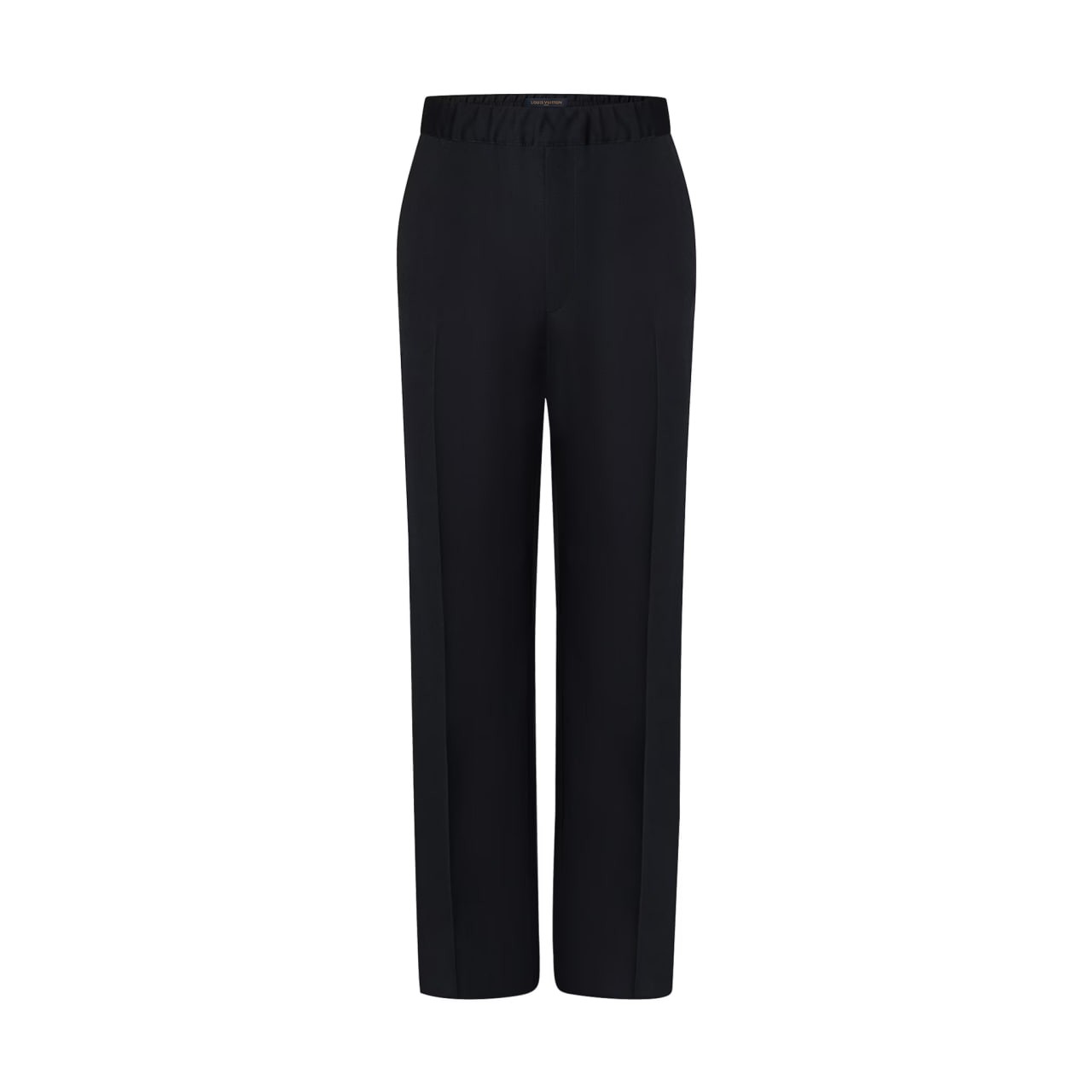 Embroidered Signature Wool Drawstring Pants