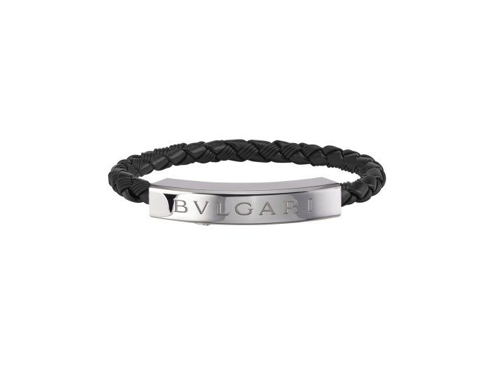 BVLGARI BVLGARI MAN LEATHER BRACELET