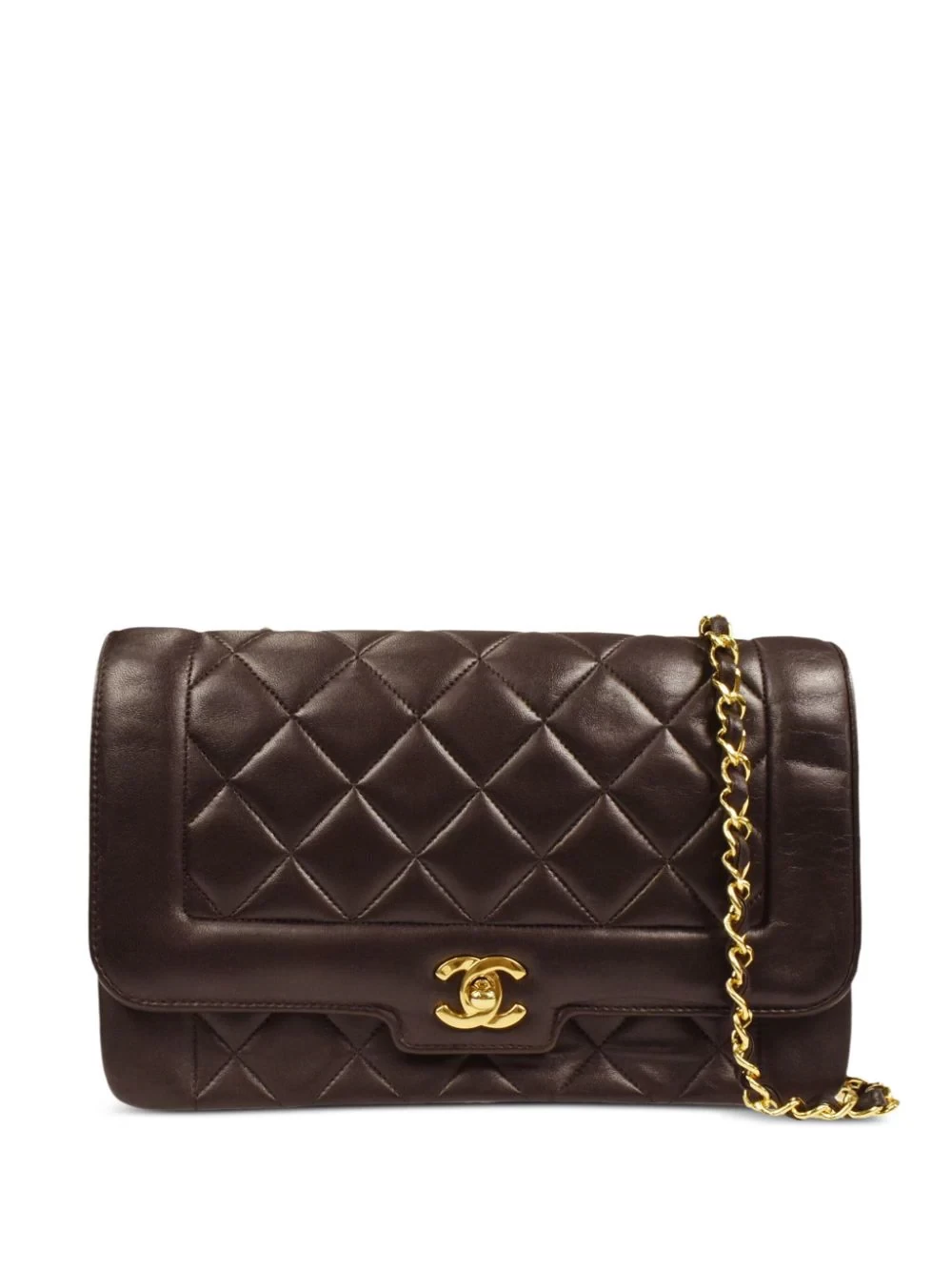 CHANEL Pre-Owned.   CC buckle diamond quilted shoulder bag (1990 collection).