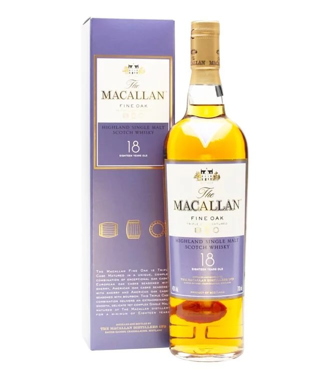 Macallan 18 Years Fine Oak 2017 Limited Edition Single Malt Whiskey 700mL