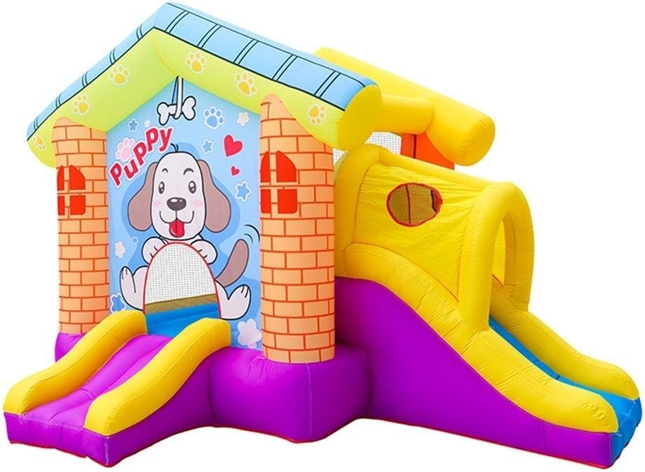 Castle Bouncer with Slide Children's Inflatable Castle Climbing Slide Outdoor Equipment Large Entertainment Equipment Inflatable Bouncy Castle (Orange 330X290X235cm)