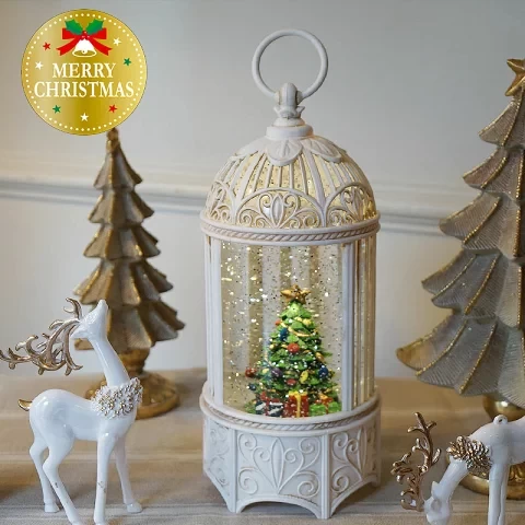 Christmas Liquid LED Lantern Bird Gauge AA x 3 Snowball Christmas Goods Ornament Stylish Object Figurine Cute Imported Goods Imported Goods Interior Miscellaneous Goods Antique