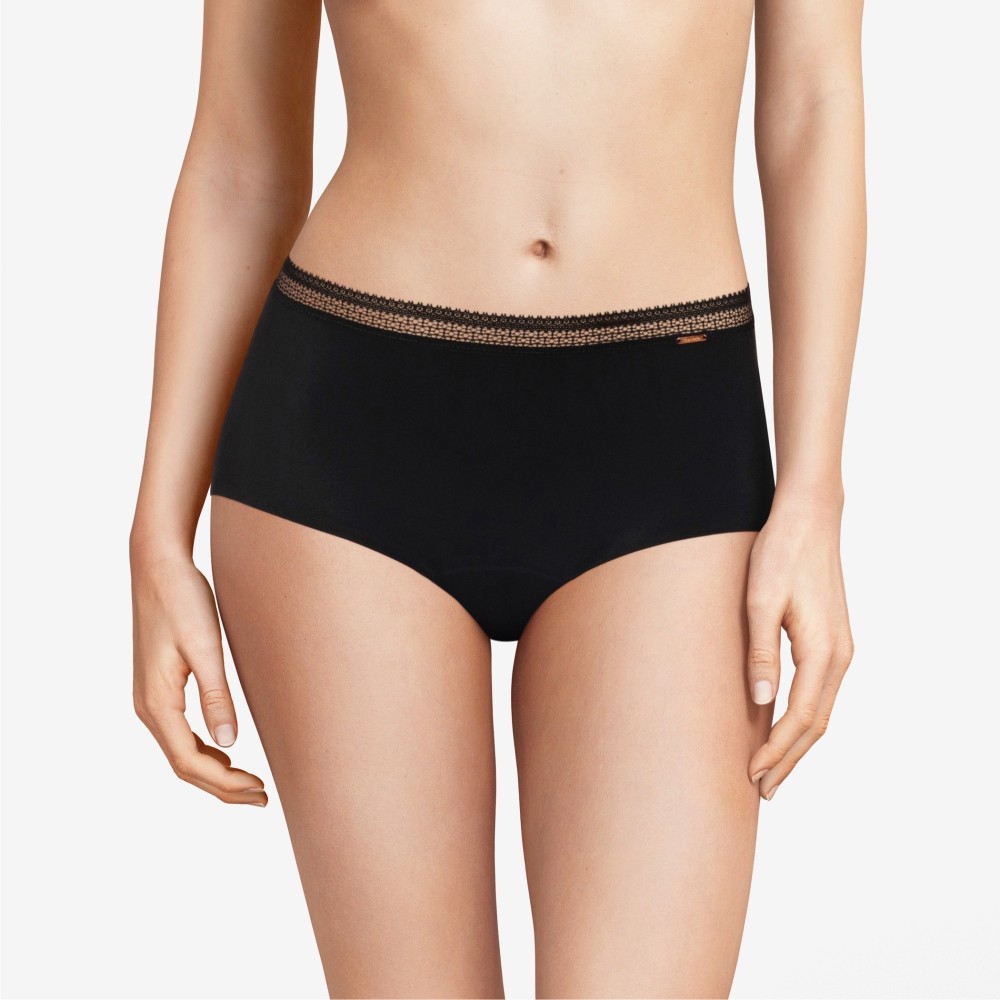 【Period Panty】Bud High Waist Panties>XXS-M>Black (16L7_11)【Chantelle】