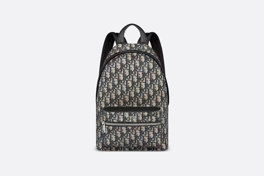 Children's RIDER rucksack.  Beige and "Dior Oblique" flowers.  Numbering: 1PEBA158YKY_H28E