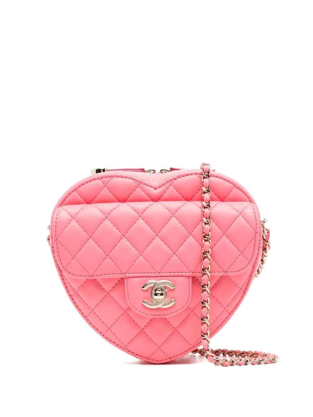 CHANEL Pre-Owned.   Heart Love strap satchel (2022 collection).