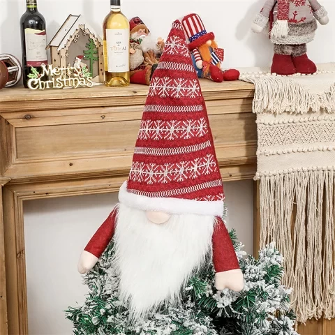 Christmas Christmas Tree Decoration Ornament Faceless Santa Christmas Tree