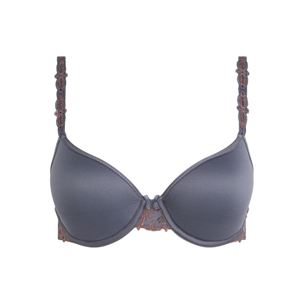【Champs-Elysées】3D Memory Fiber T-shirt Bra Underwear>BCD>Amber Gray (2606_PV)【Chantelle】